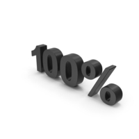 Black 100% Symbol PNG & PSD Images