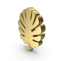 Golden Leaf Symbol PNG & PSD Images