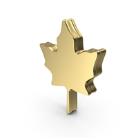 Gold Leaf Symbol PNG & PSD Images