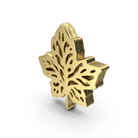 Gold Leaf Symbol PNG & PSD Images