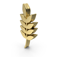 Gold Leaf Symbol PNG & PSD Images