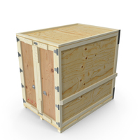 木制运输板条箱PNG和PSD图像