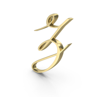 Calligraphy Monogram Alphabet Z Gold PNG & PSD Images