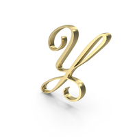 Gold Calligraphy Alphabet Y PNG & PSD Images