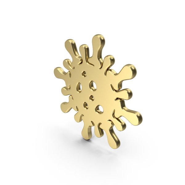 Virus Icon Gold PNG & PSD Images