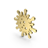 Virus Icon Gold PNG & PSD Images