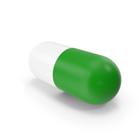 Green White Capsule PNG & PSD Images