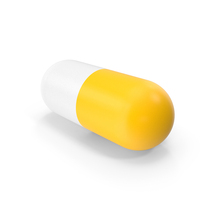 Yellow White Capsule PNG & PSD Images