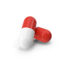 Red White Capsules PNG & PSD Images