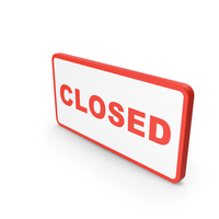 Red Closed Sign PNG & PSD Images