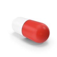 Red White Capsule PNG & PSD Images