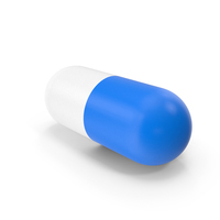 Blue White Capsule PNG & PSD Images