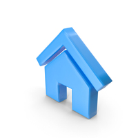 Blue Home Icon PNG & PSD Images
