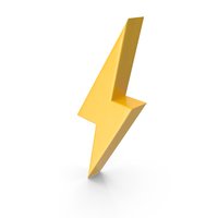 Lightning Symbol Yellow PNG & PSD Images