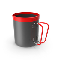 Touristic Aluminium Cup Red PNG & PSD Images