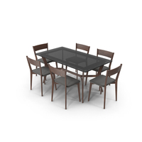 Aries Dining Table and Chairs PNG & PSD Images