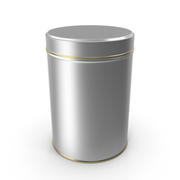 Aluminium Jar Cylindrical PNG & PSD Images