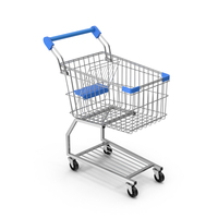 Shopping Cart Blue PNG & PSD Images
