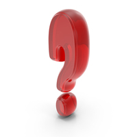 Question Mark Style Red Glass PNG & PSD Images