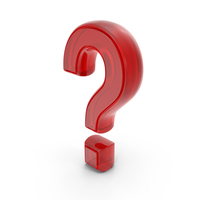 Question Mark Logo Red Glass PNG & PSD Images