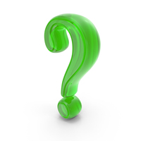 Question Mark Green Glass PNG & PSD Images