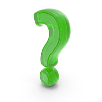 Question Mark Design Green Glass PNG & PSD Images