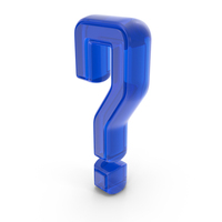 Question Mark Round Blue Glass PNG & PSD Images