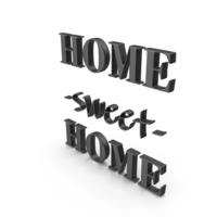 Black Home Sweet Home Symbol PNG & PSD Images