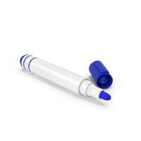 White Board Marker Blue PNG & PSD Images