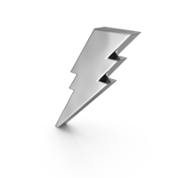 Silver Lightning Symbol PNG & PSD Images