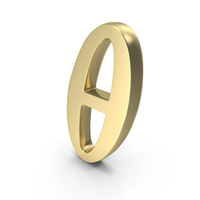 Gold Theta Math Symbol PNG & PSD Images