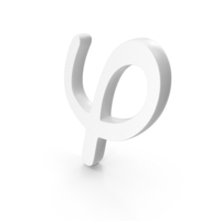 White Varphi Math Symbol PNG & PSD Images