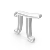 White Pi Math Symbol PNG & PSD Images