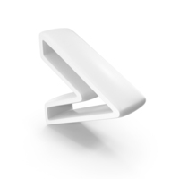 White Greater Than Math Symbol PNG & PSD Images