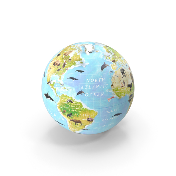 Animals World Globe PNG & PSD Images
