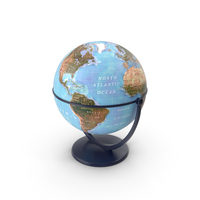 Physical World Globe with Stand PNG & PSD Images