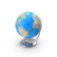 Political World Globe with Stand PNG & PSD Images
