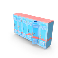 Blue Old Lockers PNG & PSD Images