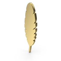 Golden Feather Icon PNG & PSD Images