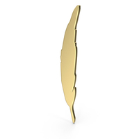 Golden Feather Icon PNG & PSD Images