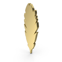 Golden Feather Icon PNG & PSD Images