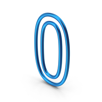Blue Number 0 PNG & PSD Images
