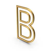 Golden Letter B PNG & PSD Images