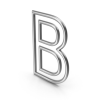 Silver Letter B PNG & PSD Images