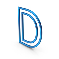 Blue Letter D PNG & PSD Images