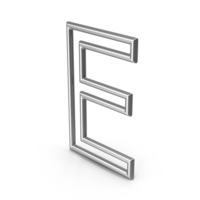 Silver Letter E PNG & PSD Images