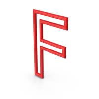 Red Letter F PNG & PSD Images