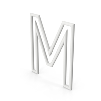 Letter M White PNG & PSD Images