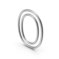 Silver Letter O PNG & PSD Images