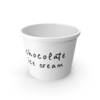 Chocolate Ice Cream Cup Empty PNG & PSD Images